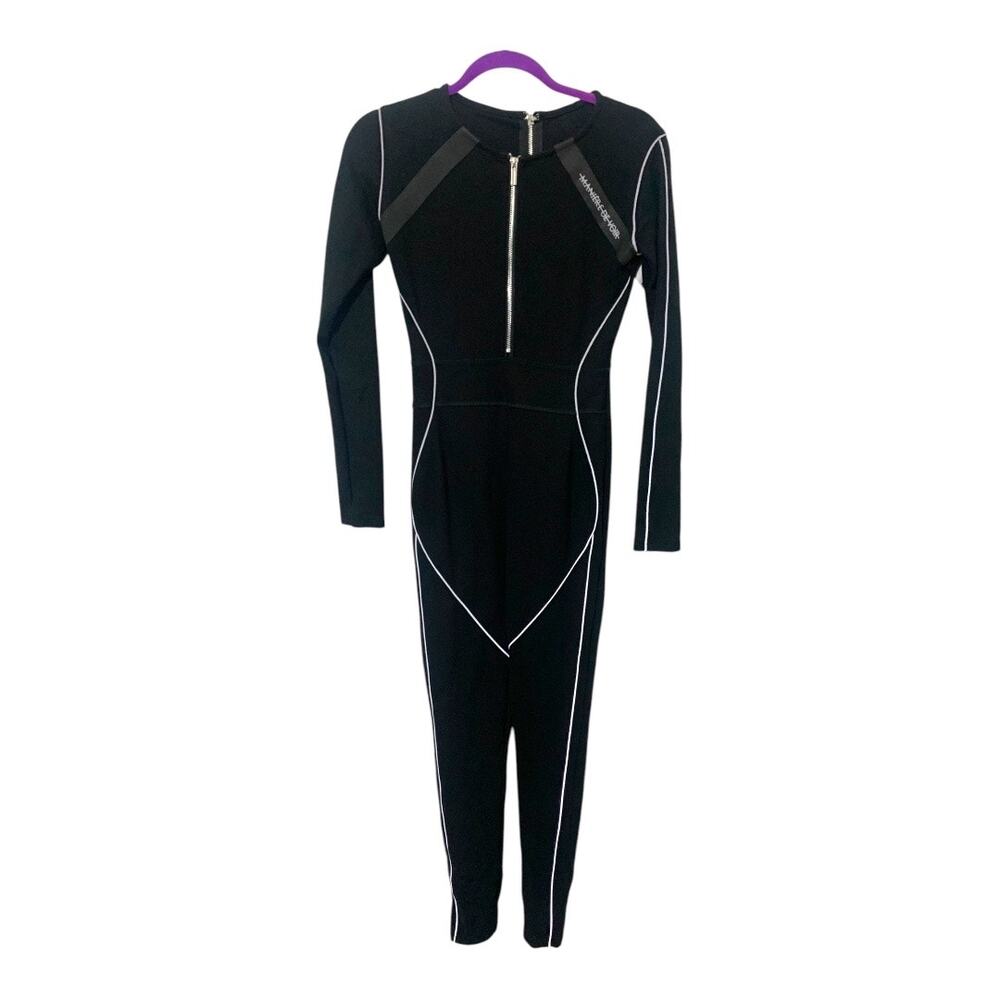 Maniere‎ De Voir One Piece Highrise Jumpsuit sz 10 Modern Contemporary Catsuit